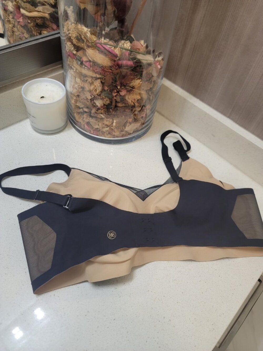 Honeylove Crossover Bra Black/Nude Size Size Xl  Convertible Straps - Picture 3 of 10